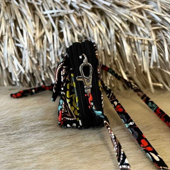 New VERA BRADLEY Sierra 2015 All in One Wristlet Brown Orange Lipstick Case - Picture 8 of 13